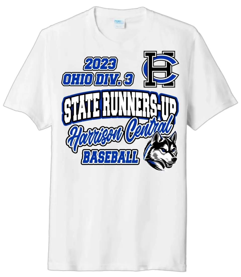 Harrison Central Baseball 2023 State Runners-Up Tri-Blend Tee