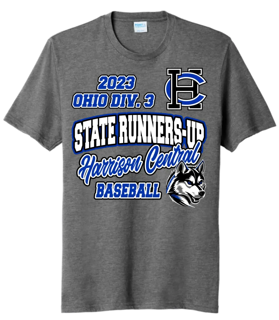Harrison Central Baseball 2023 State Runners-Up Tri-Blend Tee