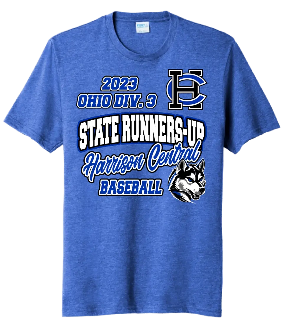 Harrison Central Baseball 2023 State Runners-Up Tri-Blend Tee