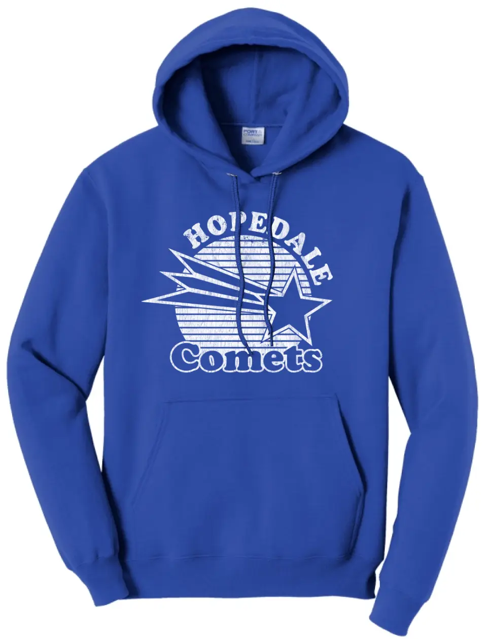 Hopedale Comets - White Core Fleece Hoodie
