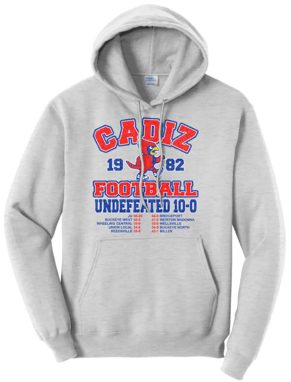 Cadiz High School 1982 Undefeated Football Core Fleece Hoodie