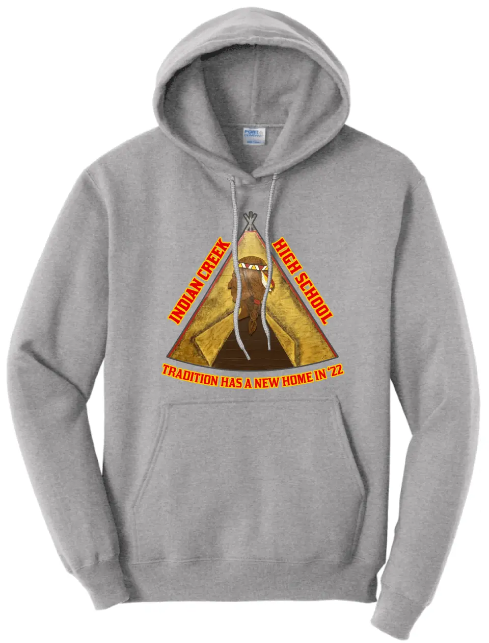 Indian Creek High School Teepee Tradition Design Core Fleece Hoodie