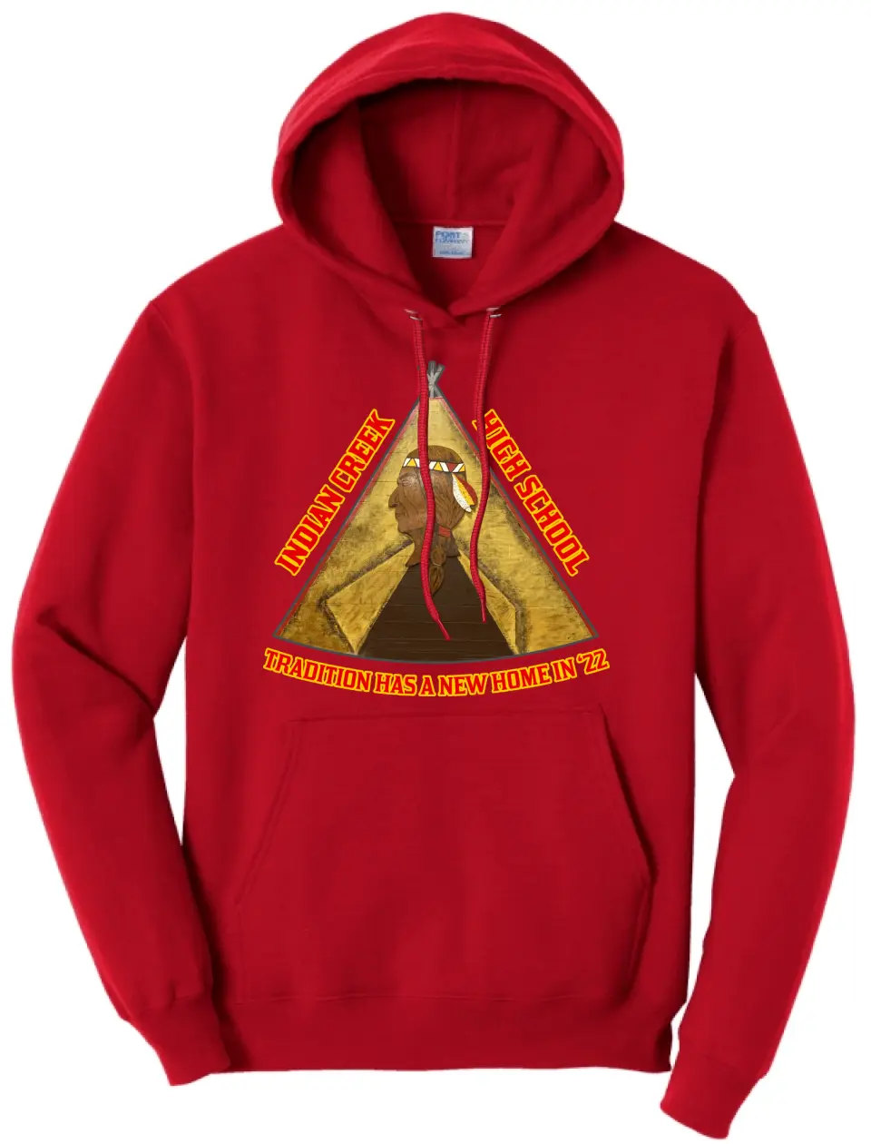 Indian Creek High School Teepee Tradition Design Core Fleece Hoodie