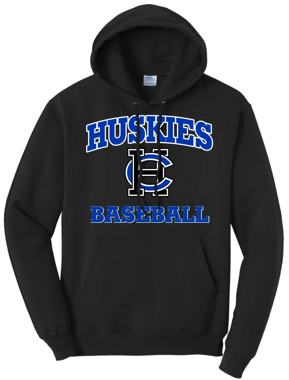 Harrison Central Huskies HC with Custom Text Design Core Fleece Hoodie