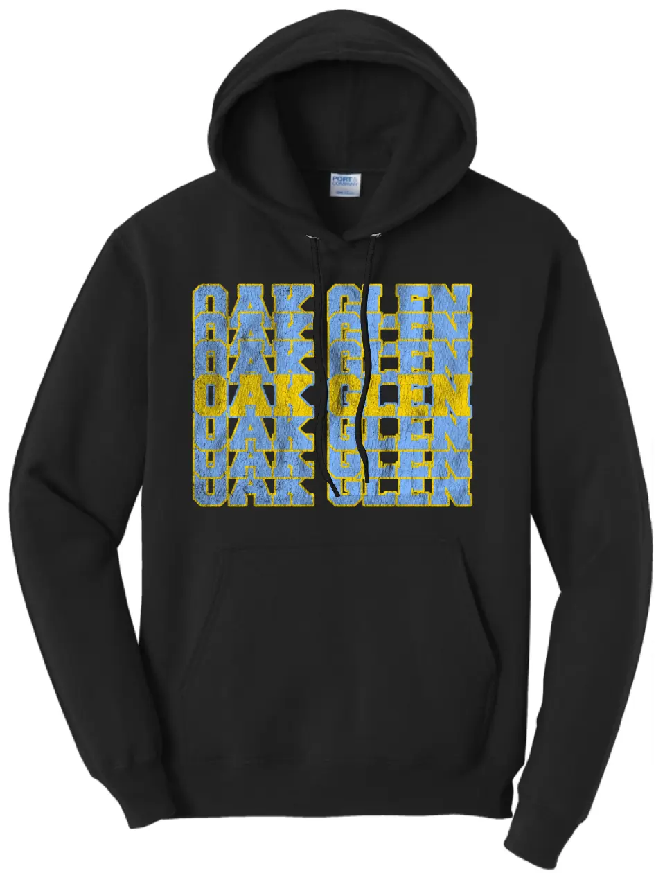Oak Glen Distressed Repeating Core Fleece Hoodie