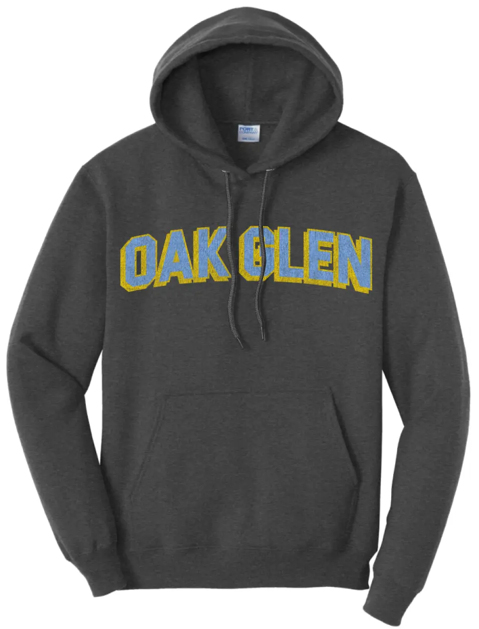 Oak Glen Distressed Letters Core Fleece Hoodie
