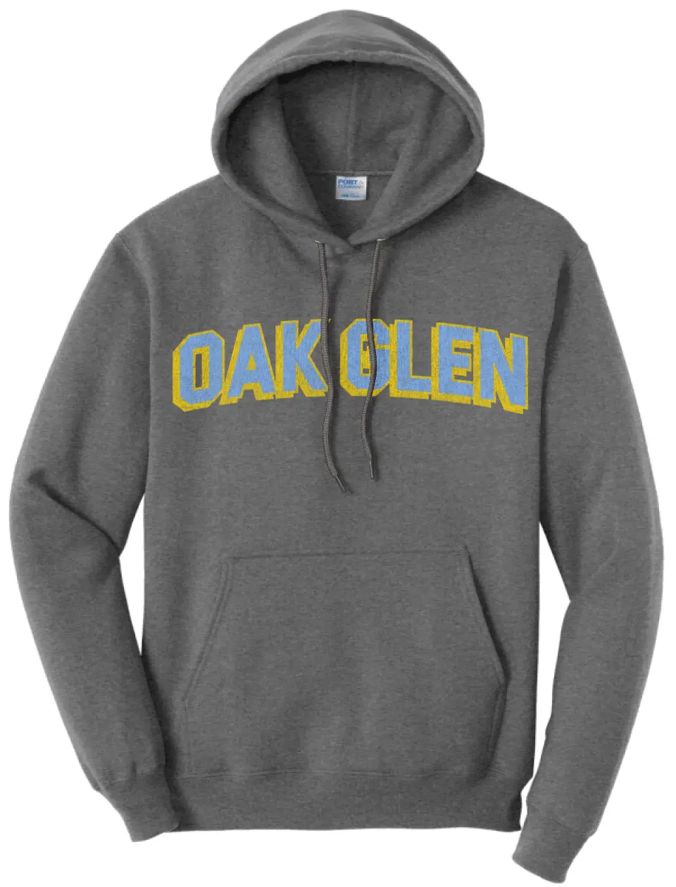 Oak Glen Distressed Letters Core Fleece Hoodie