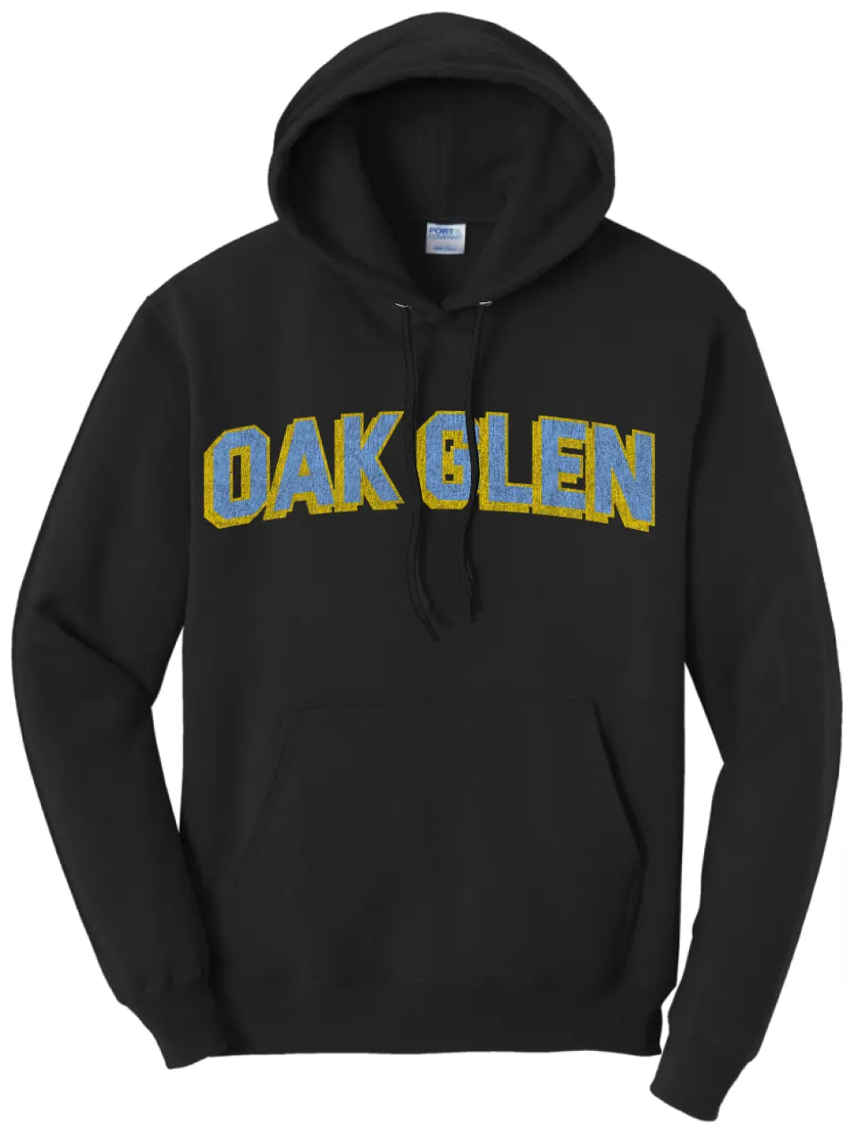 Oak Glen Distressed Letters Core Fleece Hoodie