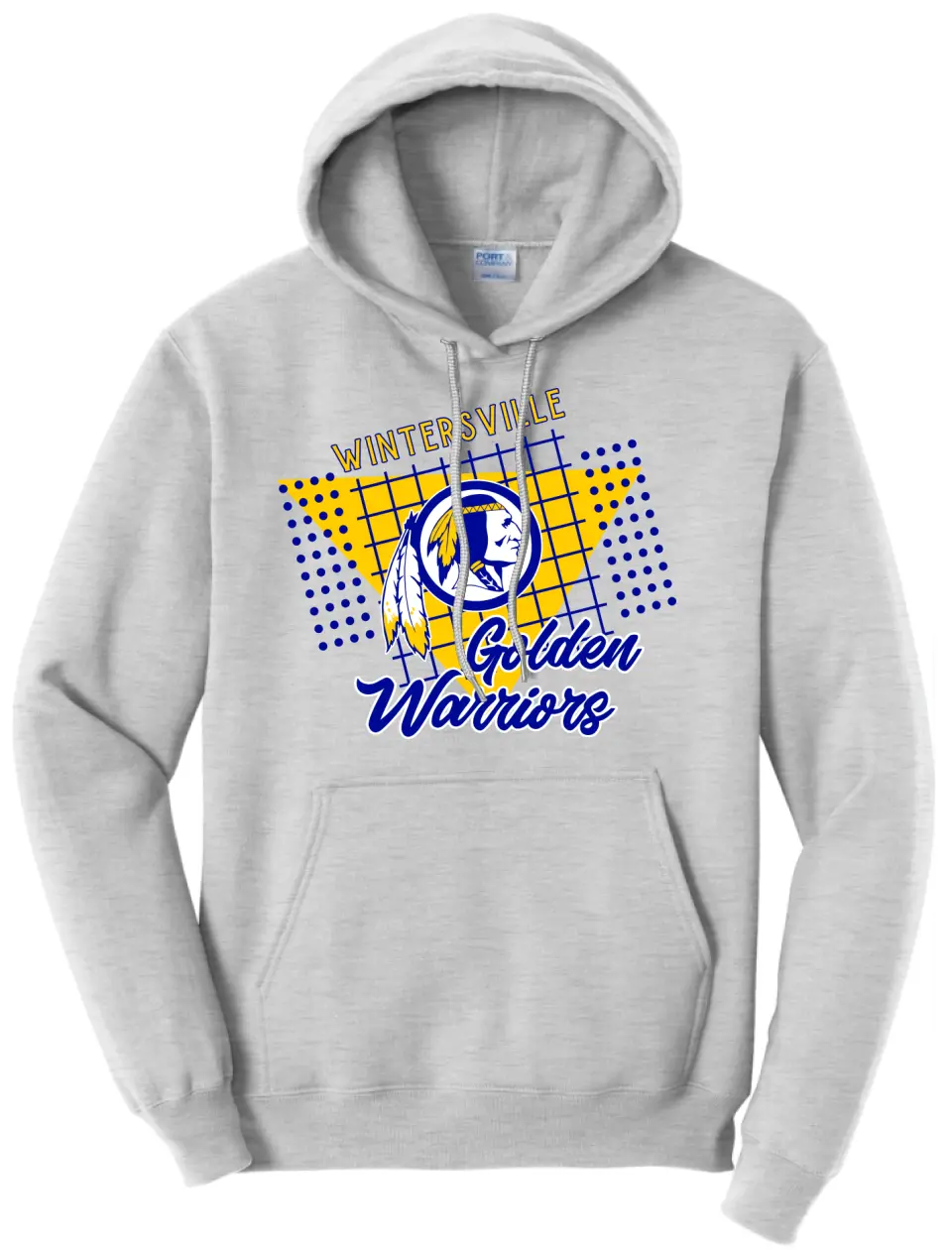 Wintersville Golden Warriors 80's Core Fleece Hoodie