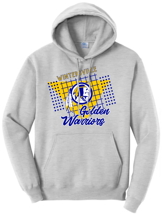 Wintersville Golden Warriors 80's Core Fleece Hoodie