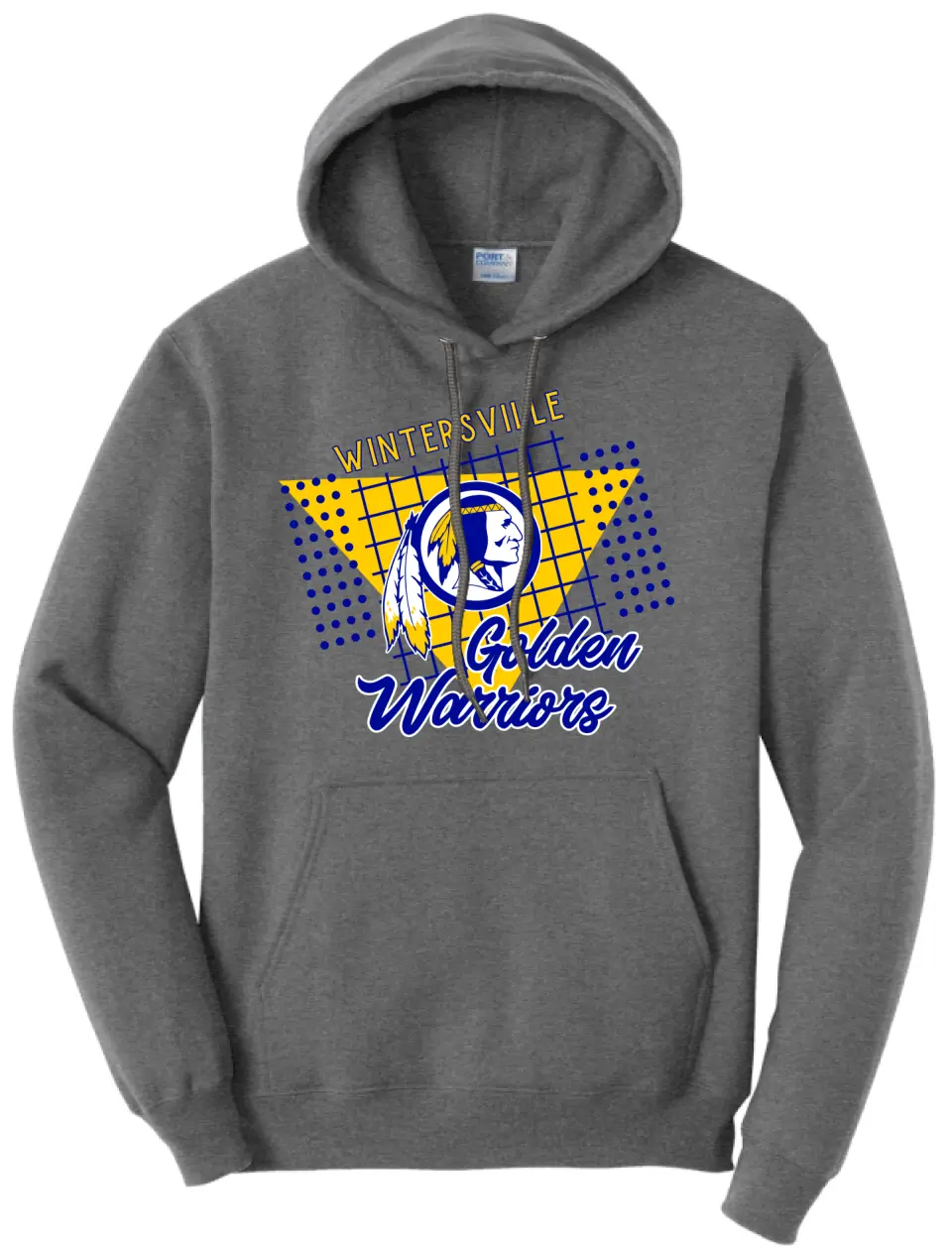 Wintersville Golden Warriors 80's Core Fleece Hoodie