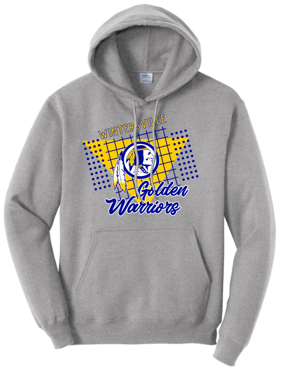 Wintersville Golden Warriors 80's Core Fleece Hoodie