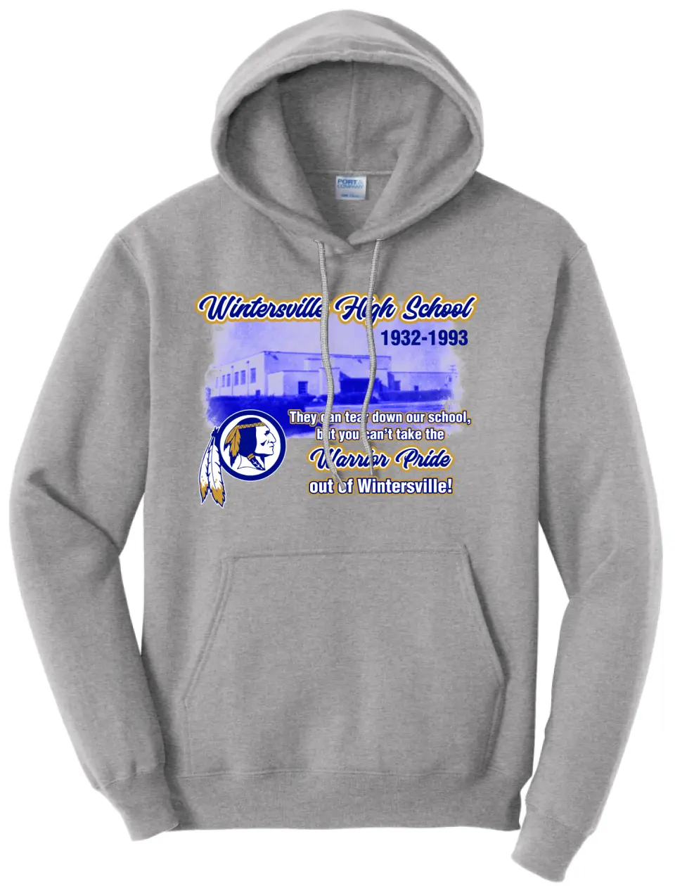 Wintersville Warriors High School Building Core Fleece Hoodie