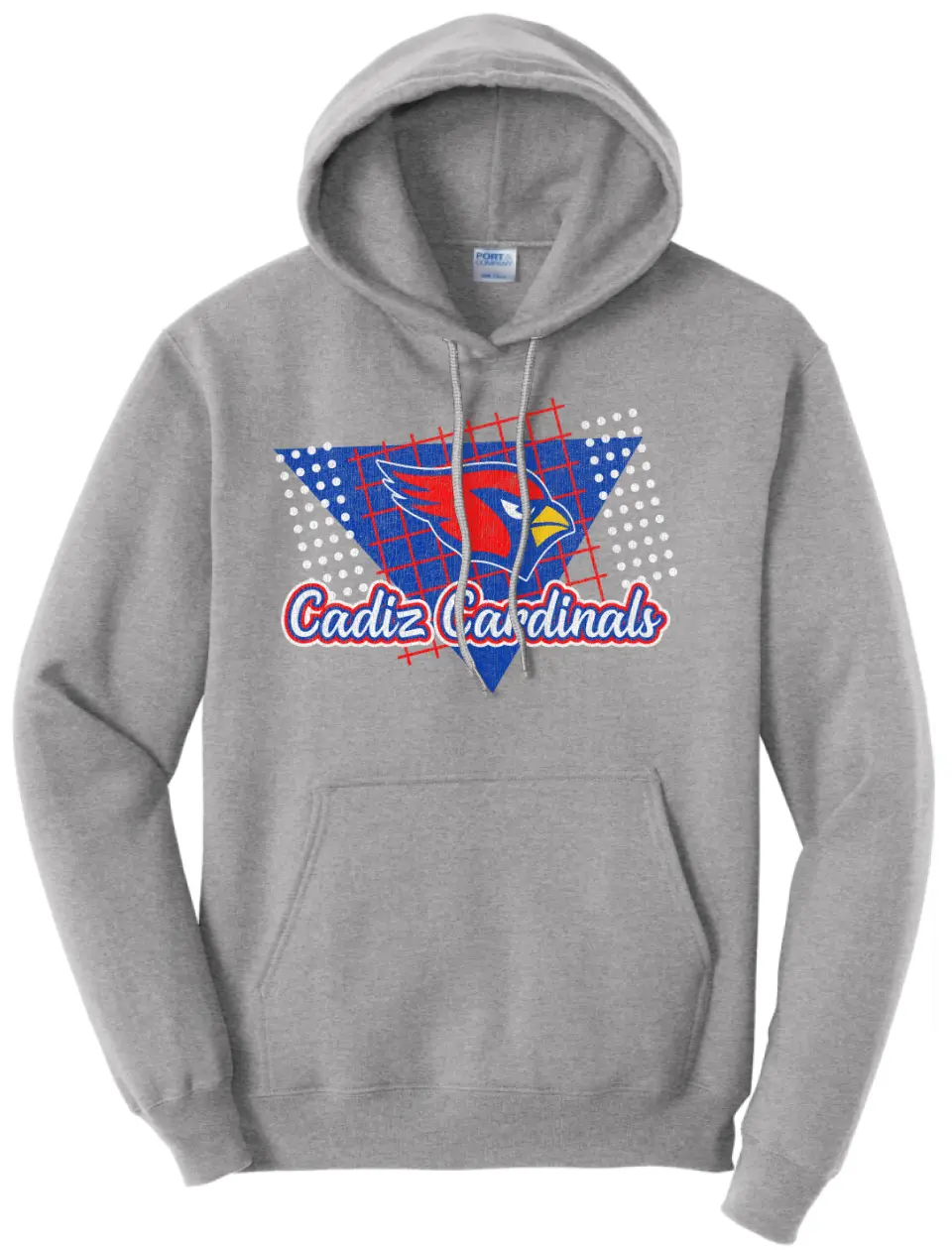 Cadiz Distressed 80s Core Fleece Hoodie