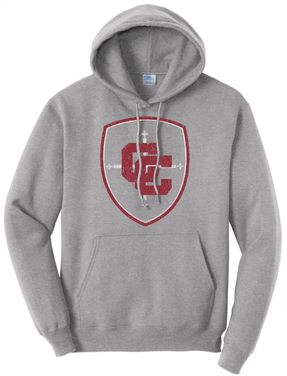 Wheeling Central Distressed Logo Core Fleece Hoodie
