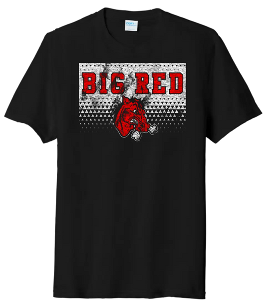 Steubenville Big Red Distressed Triangles Tri-Blend Tee