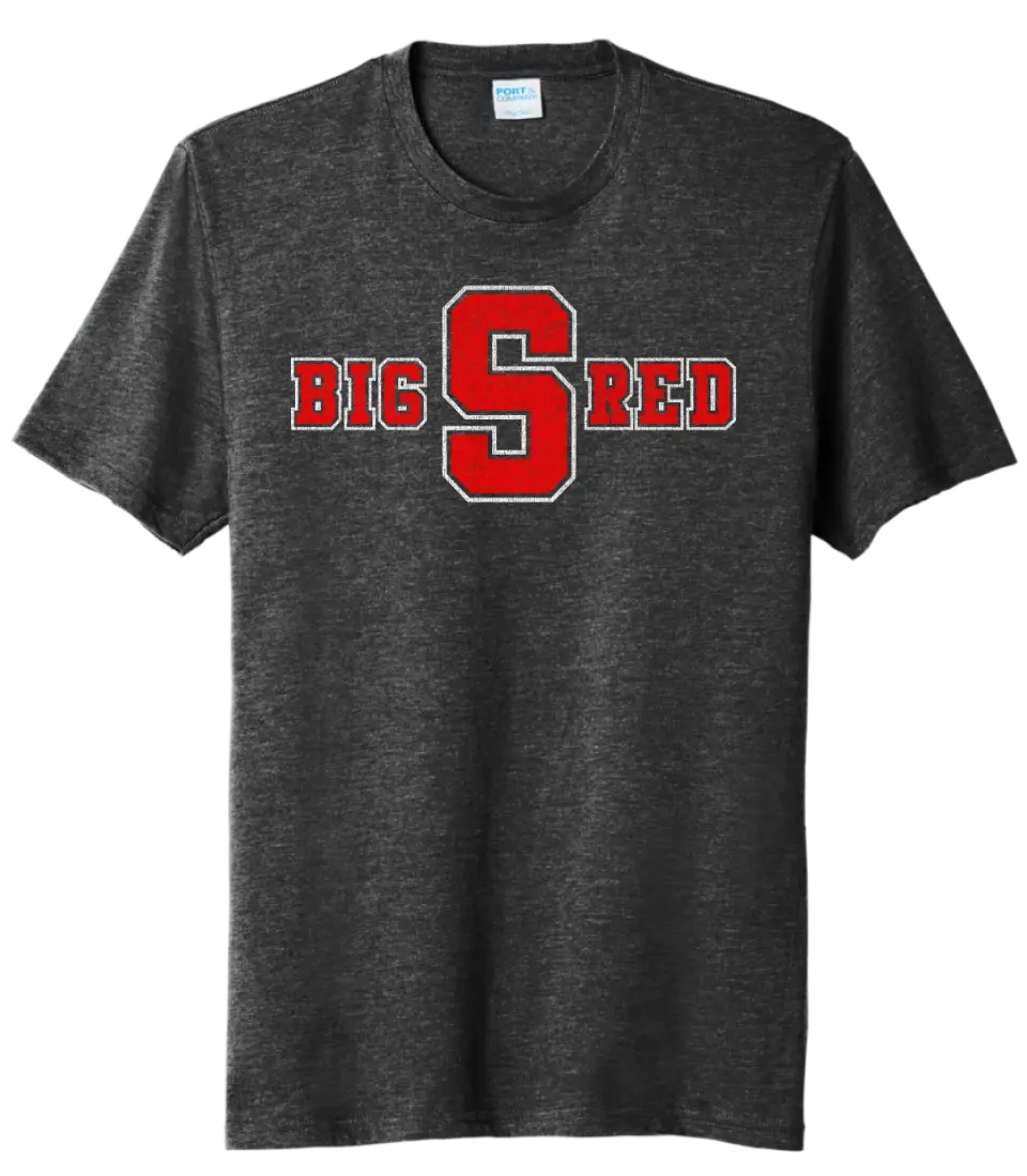 Steubenville Big Red Distressed S Tri-Blend Tee