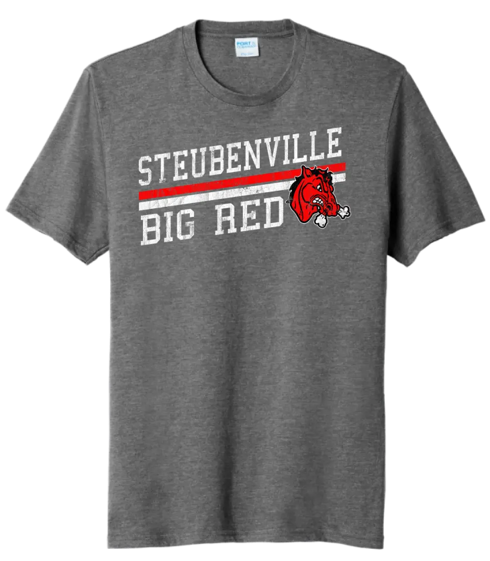Steubenville Big Red Distressed Elevate Tri-Blend Tee