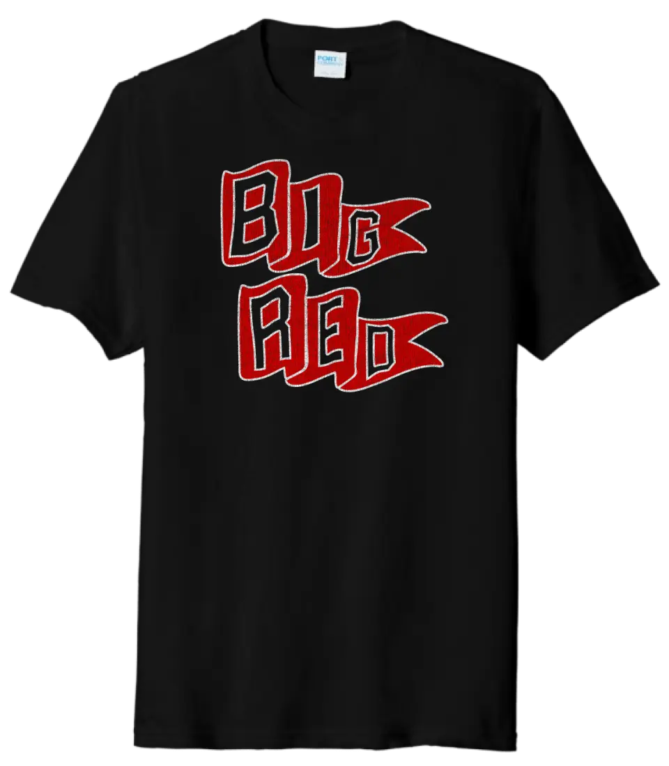 Steubenville Big Red Distressed Pennant Tri-Blend Tee
