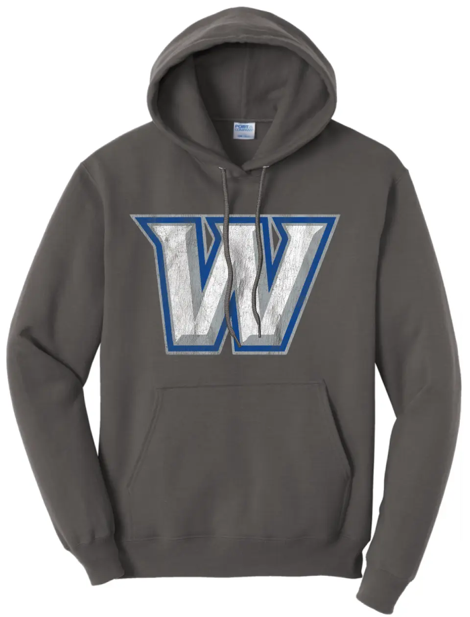 Warren Distressed Logo Core Fleece Hoodie