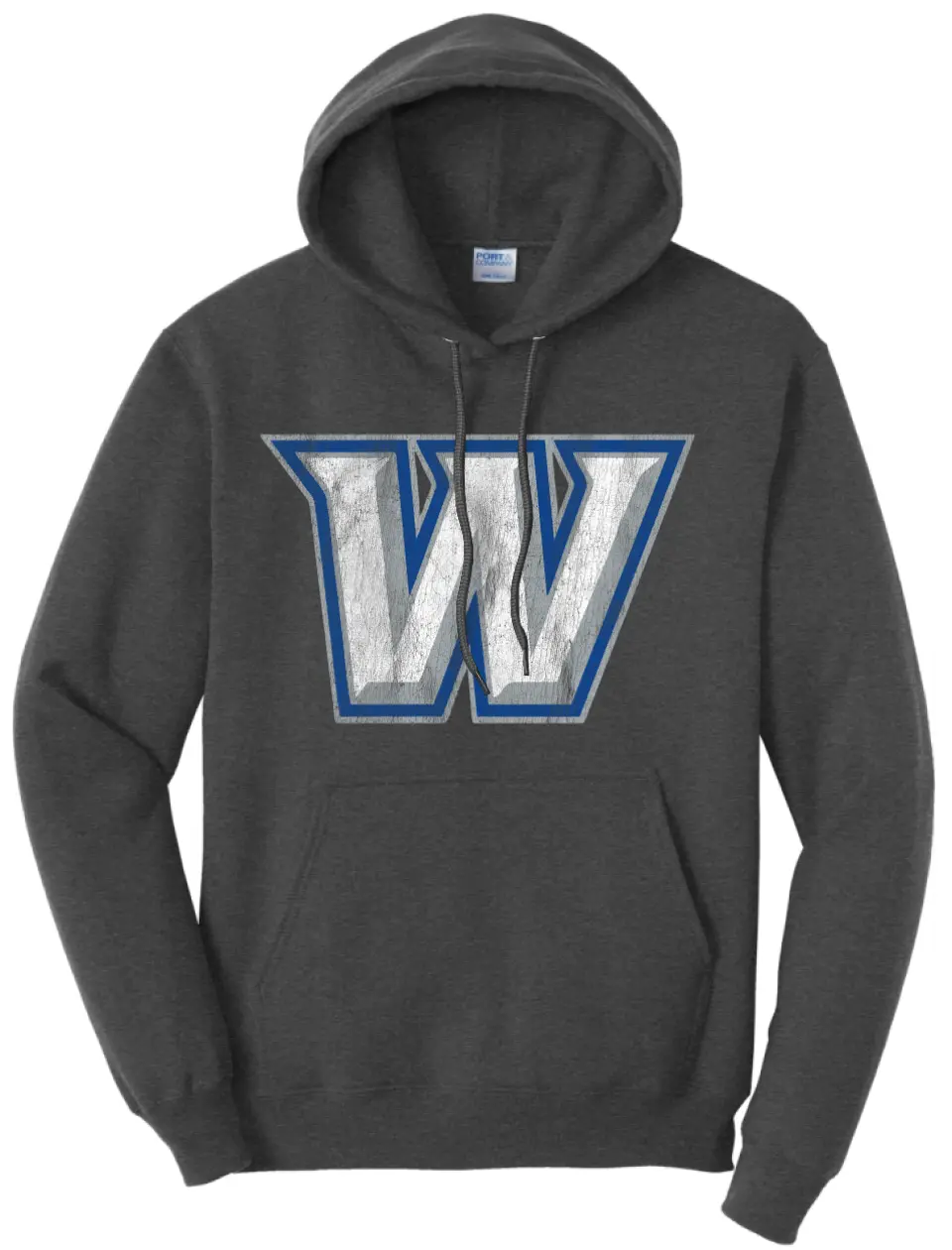 Warren Distressed Logo Core Fleece Hoodie