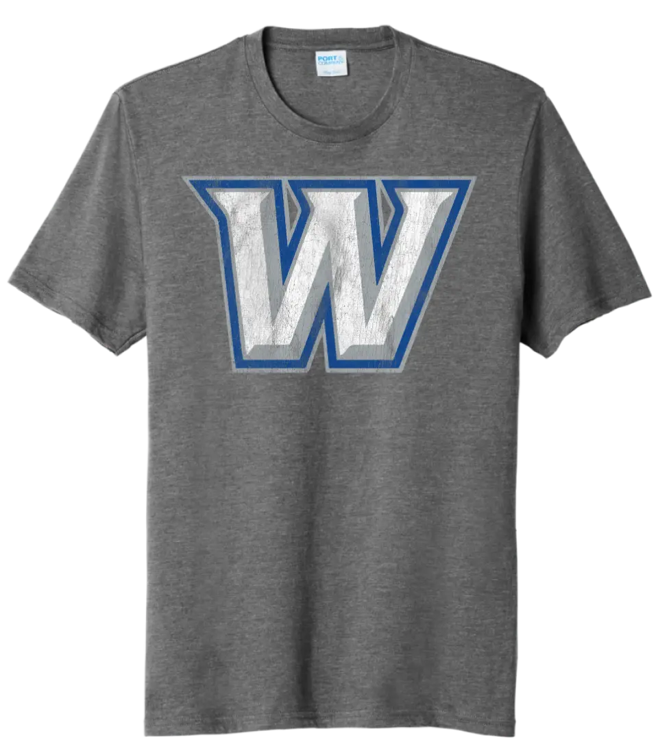 Warren Distressed Logo Tri-Blend Tee