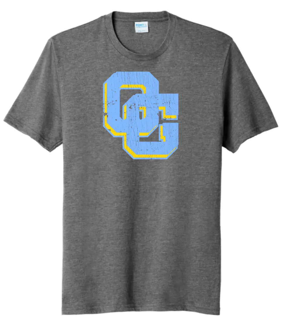 Oak Glen Distressed Logo Tri-Blend Tee