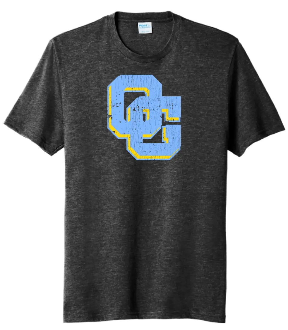 Oak Glen Distressed Logo Tri-Blend Tee