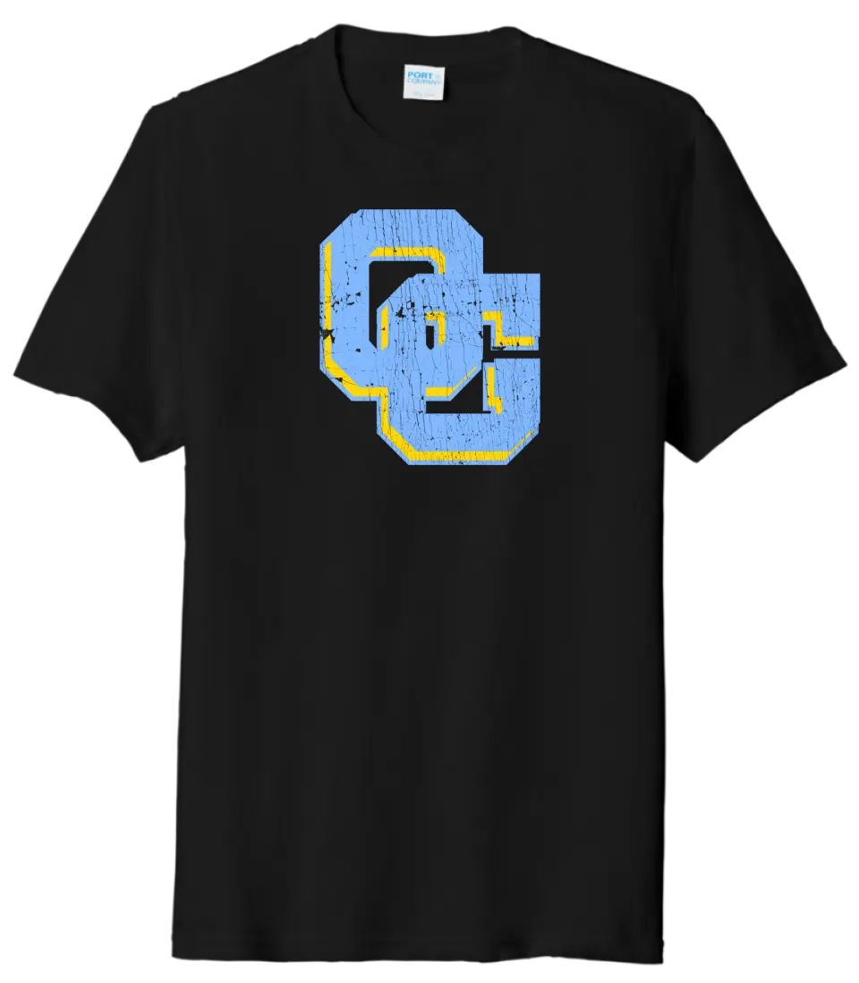 Oak Glen Distressed Logo Tri-Blend Tee
