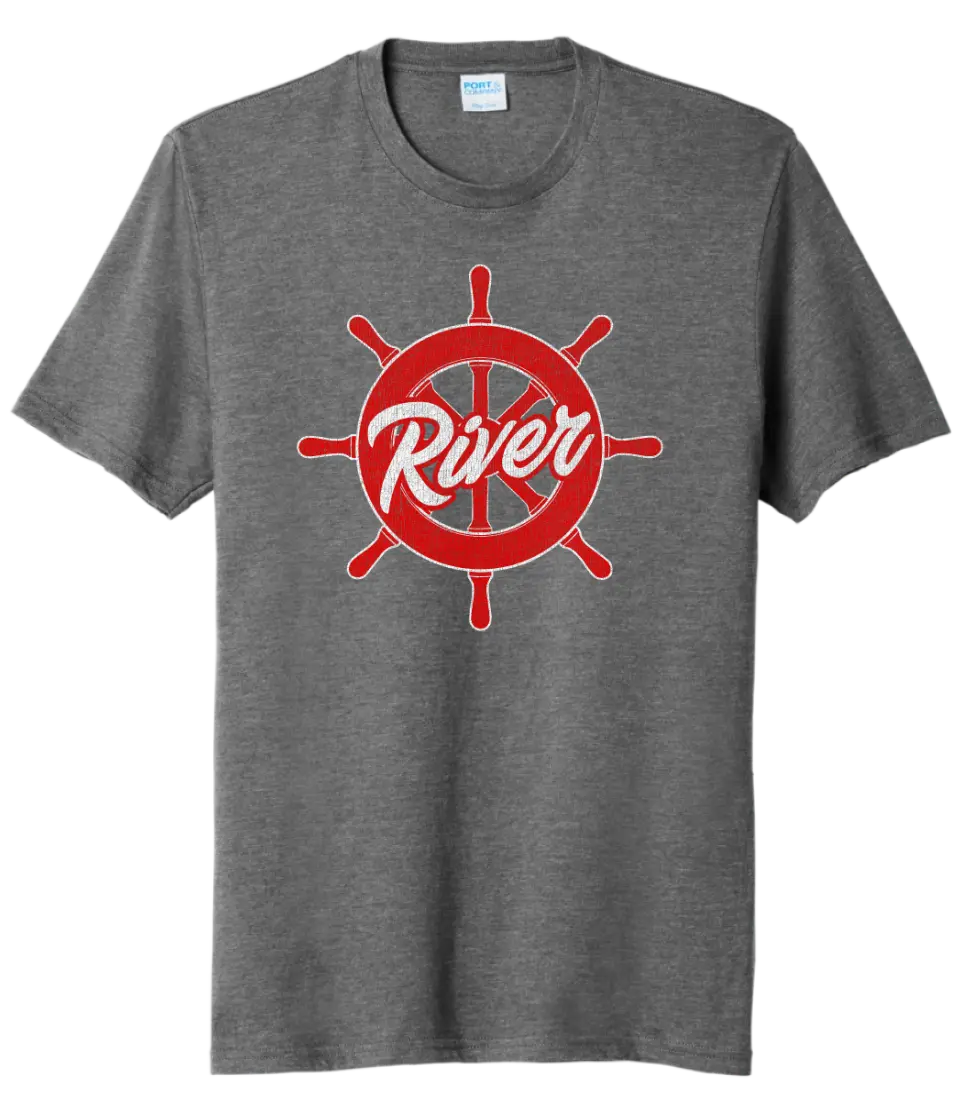 River Distressed Logo Tri-Blend Tee