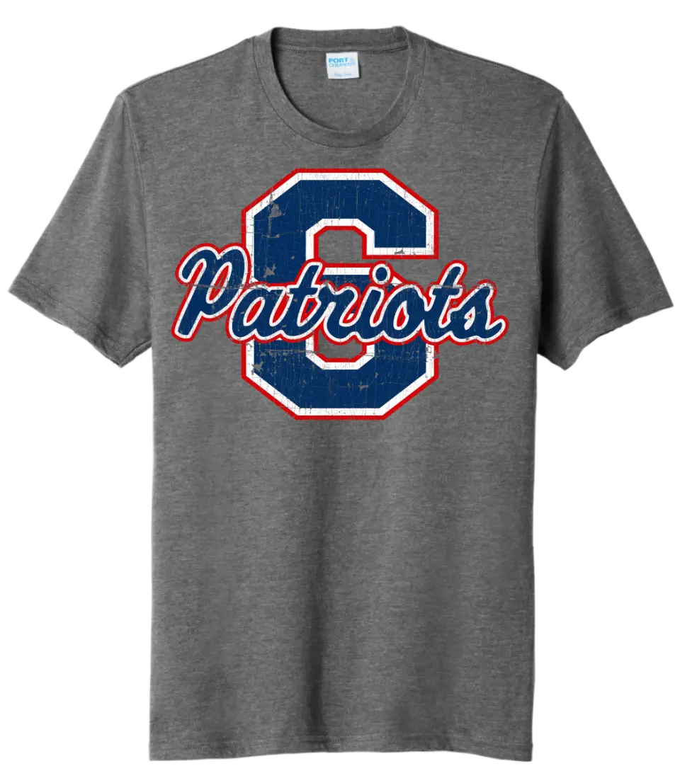 Parkersburg South Distressed Logo Tri-Blend Tee