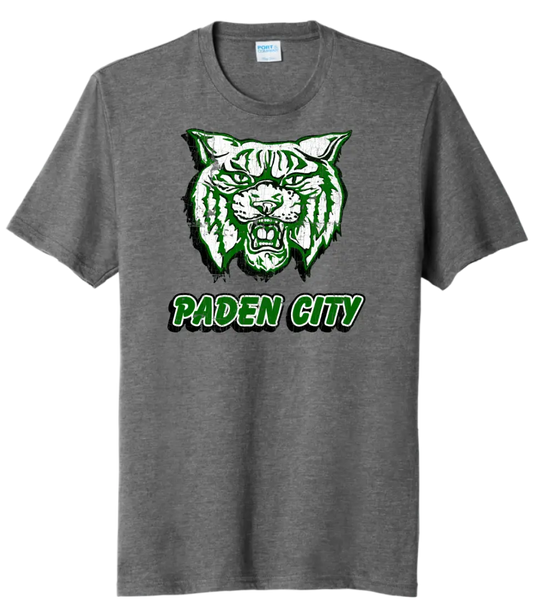 Paden City Distressed Logo Tri-Blend Tee