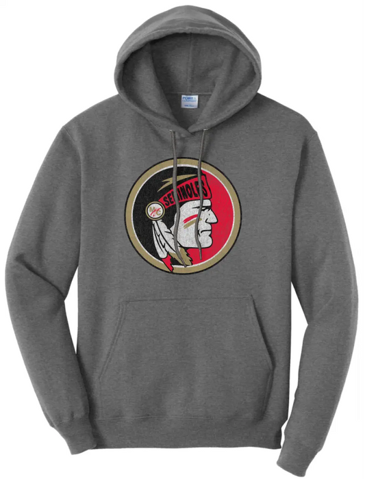 Monroe Central Distressed Logo Core Fleece Hoodie