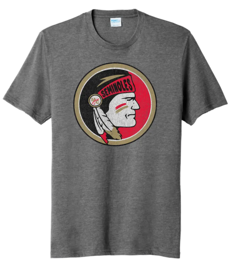 Monroe Central Distressed Logo Tri-Blend Tee