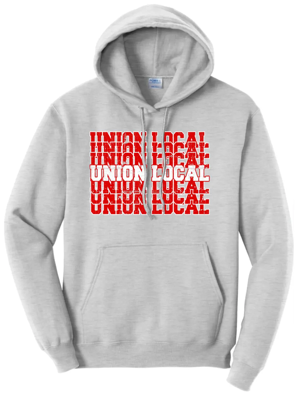 Union Local Jets Repeat Distressed Core Fleece Hooded Sweatshirt