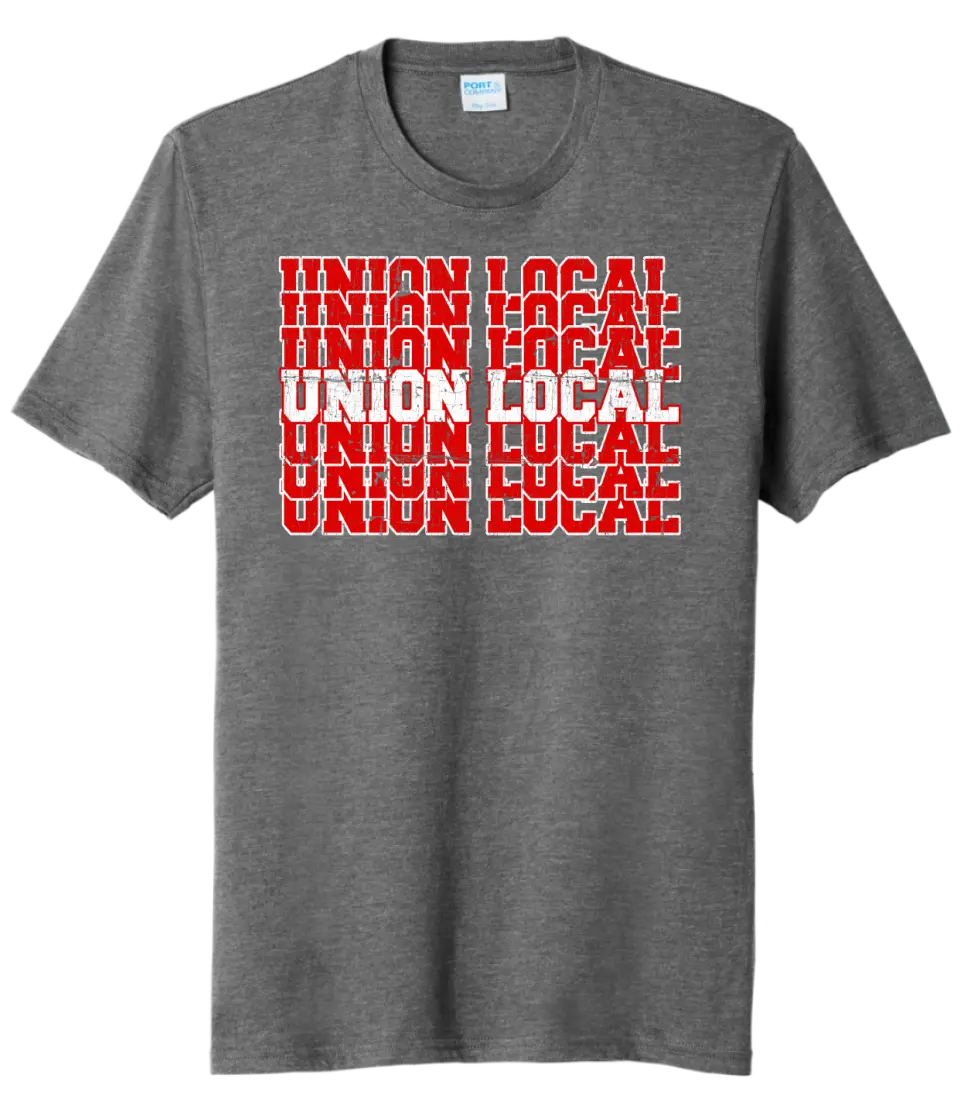 Union Local Jets Repeat Distressed Tri-Blend Tee