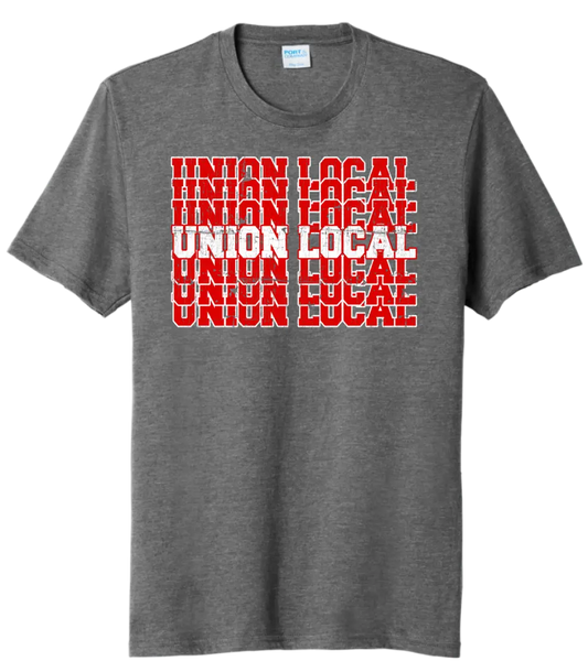 Union Local Jets Repeat Distressed Tri-Blend Tee