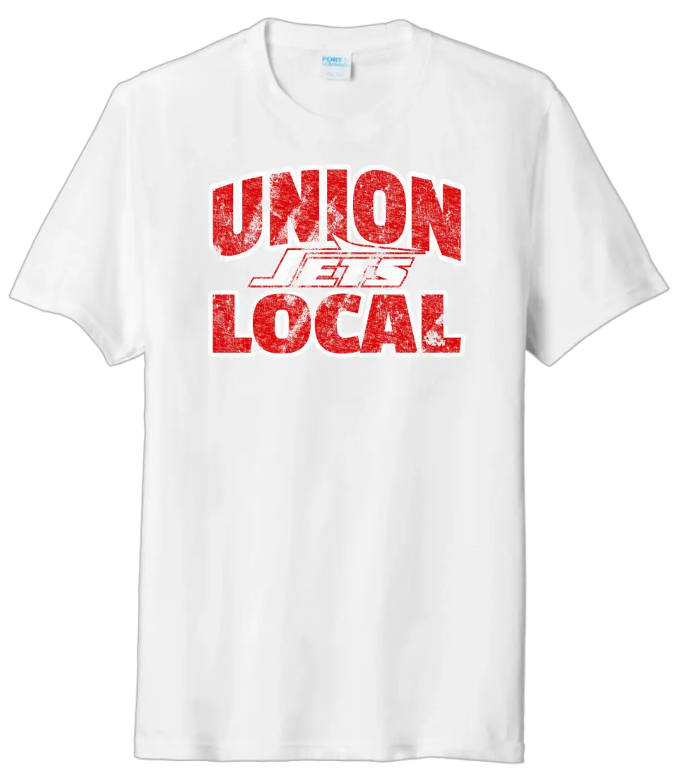 Union Local Jets Bold Distressed Tri-Blend Tee
