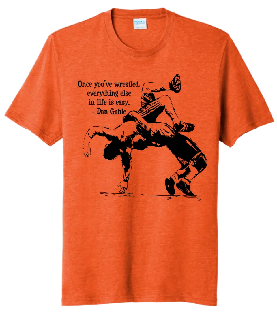 Wrestling - Once You've Wrestled Tri-Blend Tee