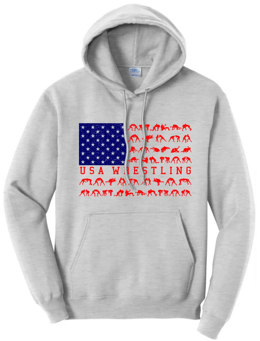 Wrestling Flack Core Fleece Pullover Hooded Sweatshirt