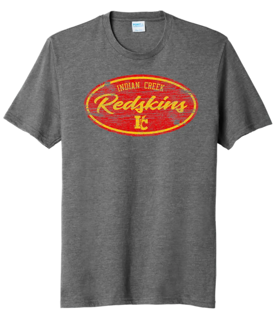 Indian Creek Distressed Oval Tri-Blend Tee