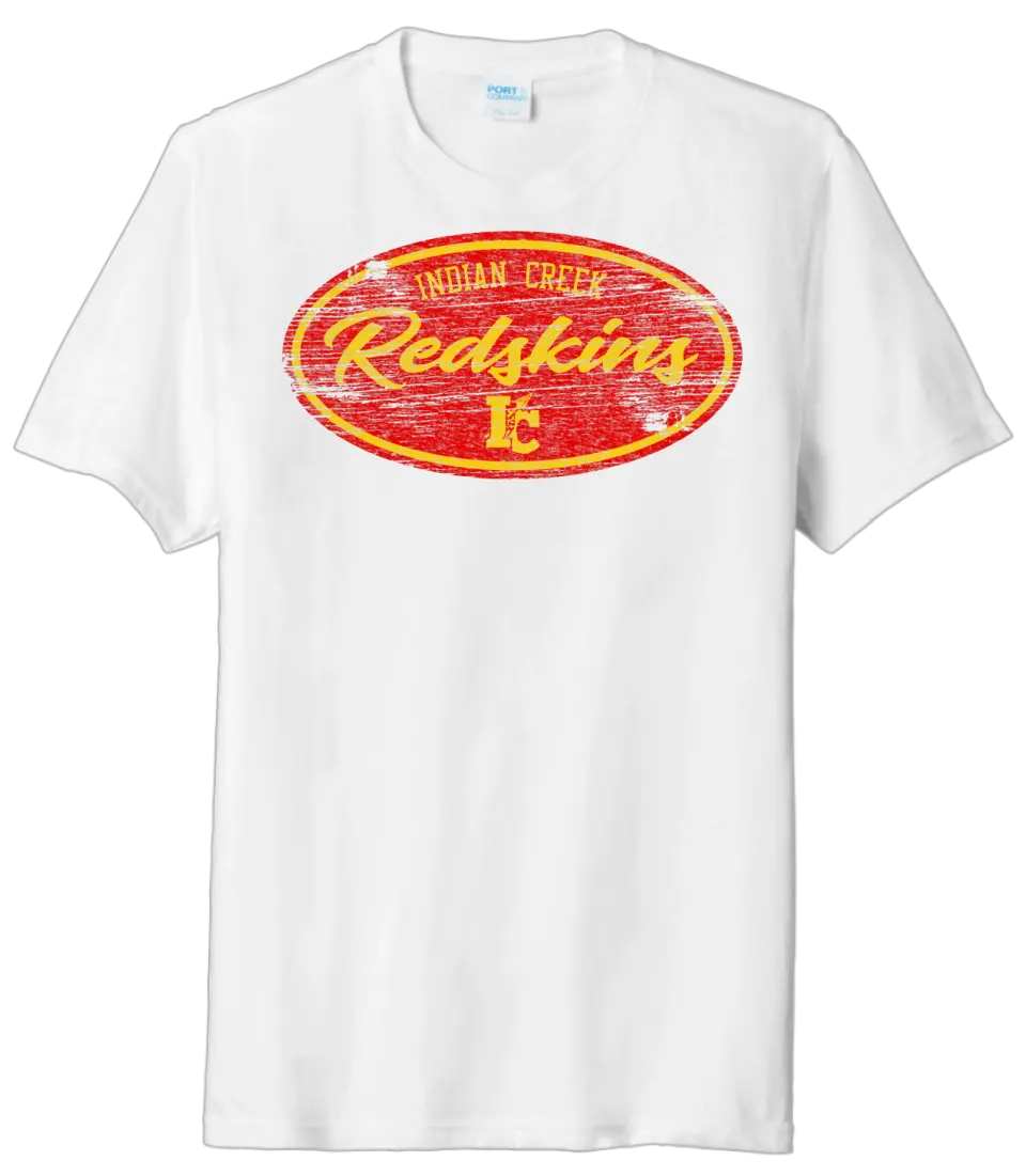 Indian Creek Distressed Oval Tri-Blend Tee