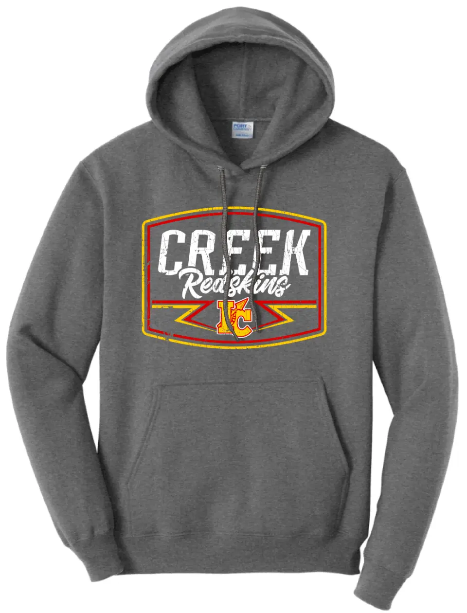 Indian Creek Distressed Bolt Core Fleece Hoodie