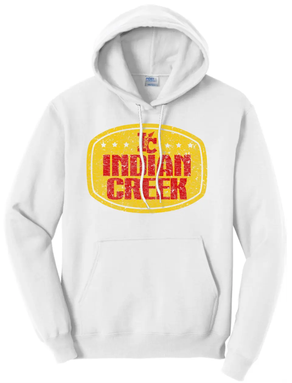 Indian Creek Distressed Badge Core Fleece Hoodie