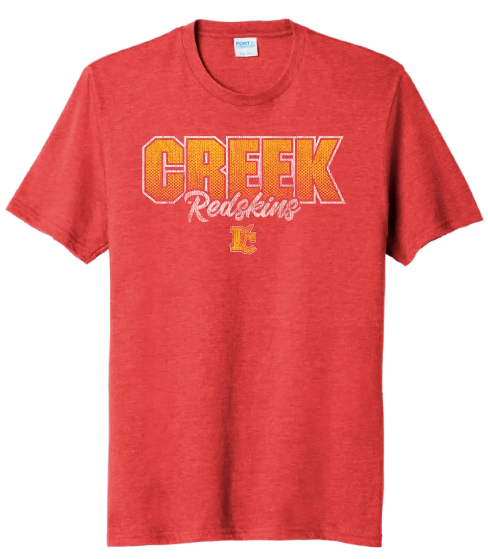 Indian Creek Distressed Halftone Tri-Blend Tee