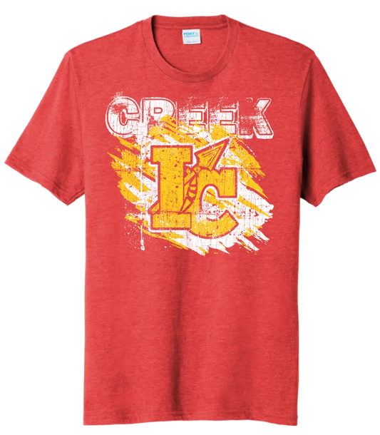 Indian Creek Distressed Ink Spray Tri-Blend Tee
