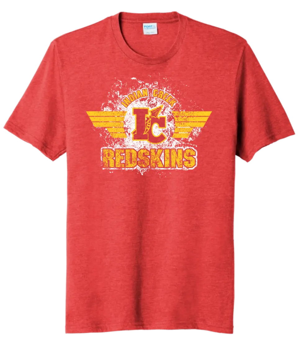 Indian Creek Distressed Wings Tri-Blend Tee