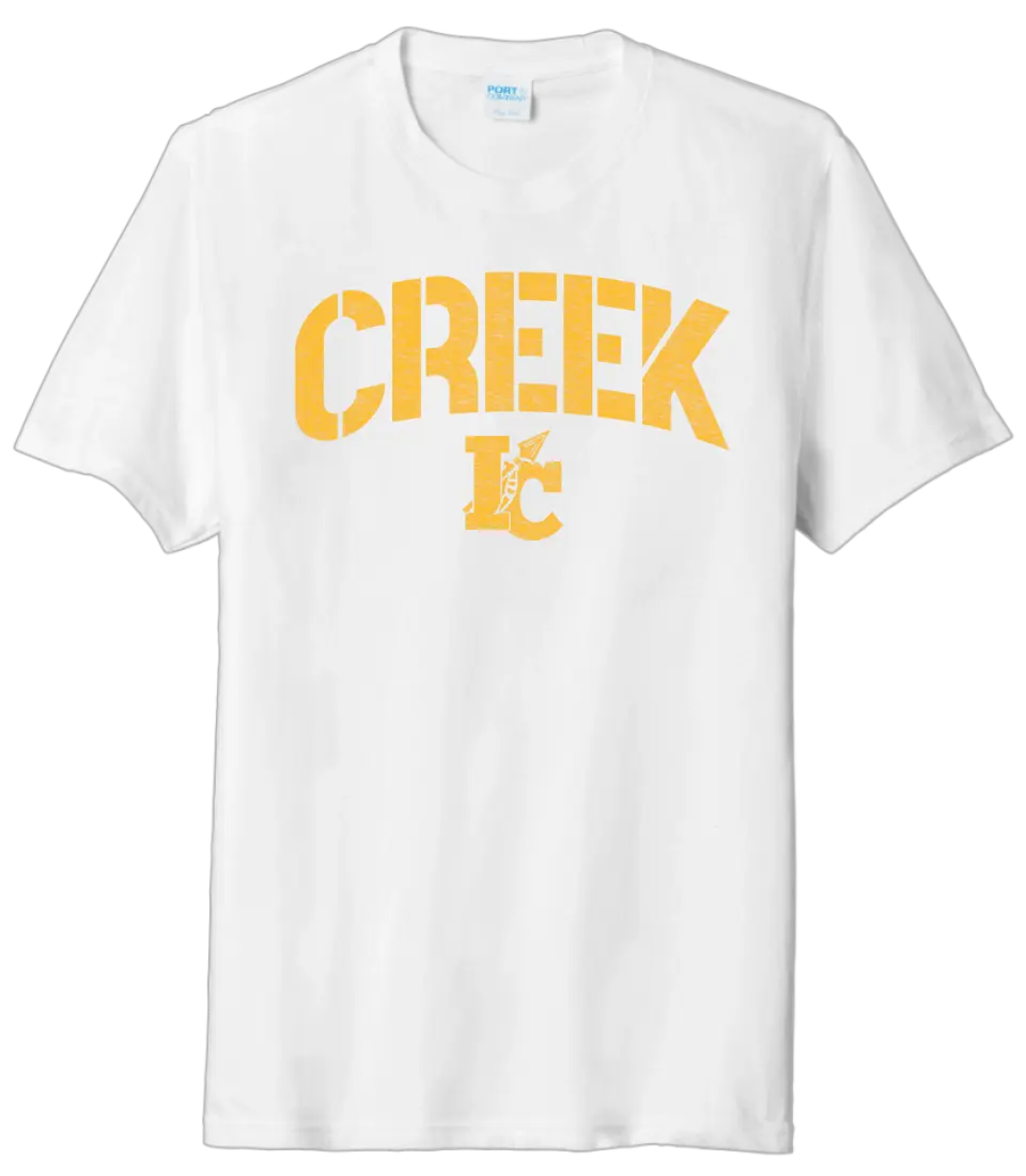 Indian Creek Distressed Stamp Tri-Blend Tee