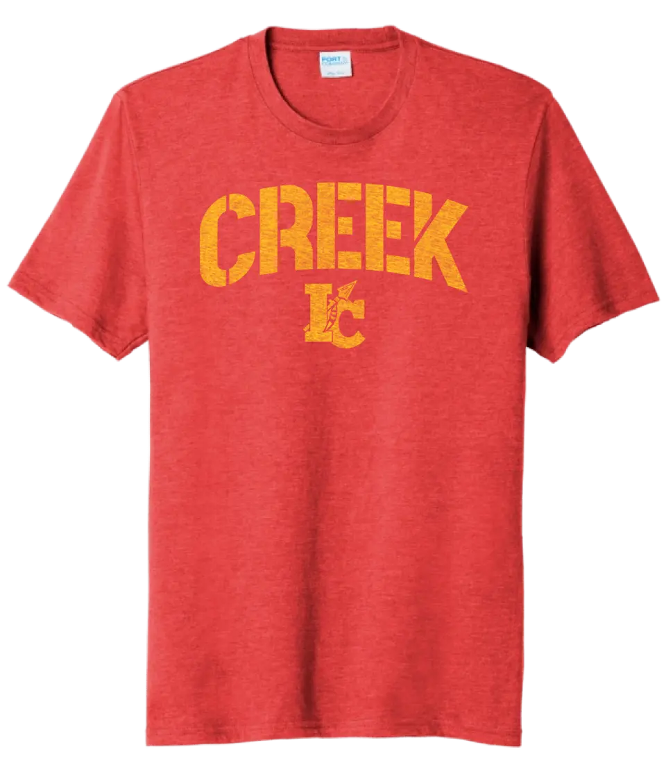 Indian Creek Distressed Stamp Tri-Blend Tee