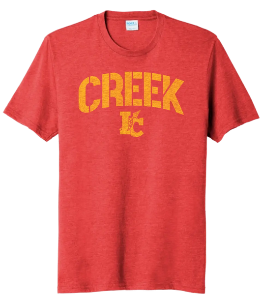 Indian Creek Distressed Stamp Tri-Blend Tee